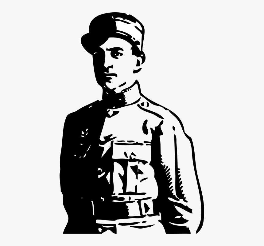 Officer, Man, Soldier, Army, Men, Military, Person - World War 1 Soldier Clipart, HD Png Download, Free Download