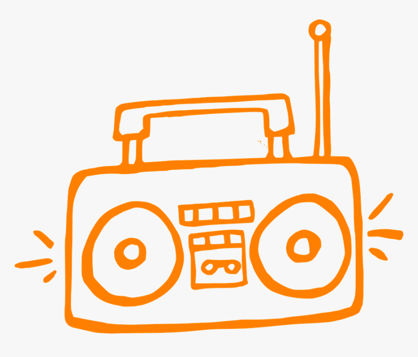 Radio, Playing, Antenna, Audio, Sound, Music, Equipment - Music Box Clip Art, HD Png Download, Free Download
