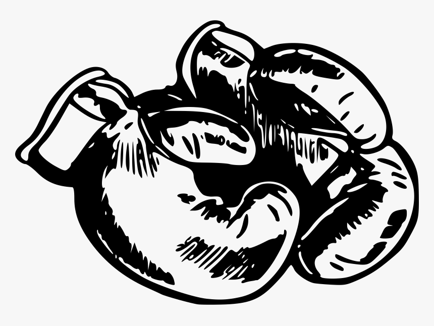 Gloves Drawing At Getdrawings - Boxing Gloves Drawing Venum, HD Png Download, Free Download