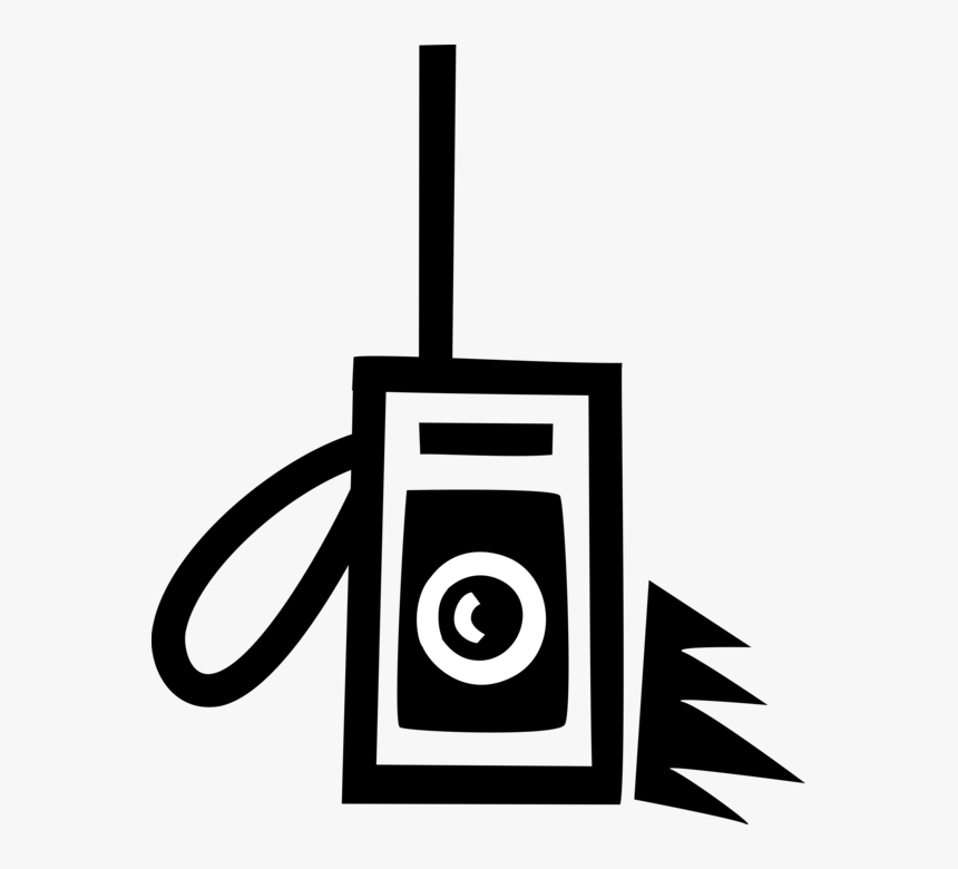 Vector Illustration Of Portable Radio Receives Broadcasts, HD Png Download, Free Download