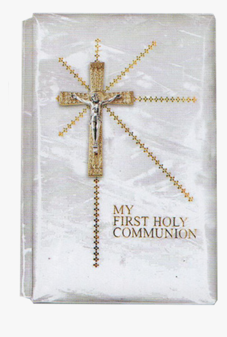 First Holy Communion Missal Crucifix On Cover And Inside - Cross, HD Png Download, Free Download