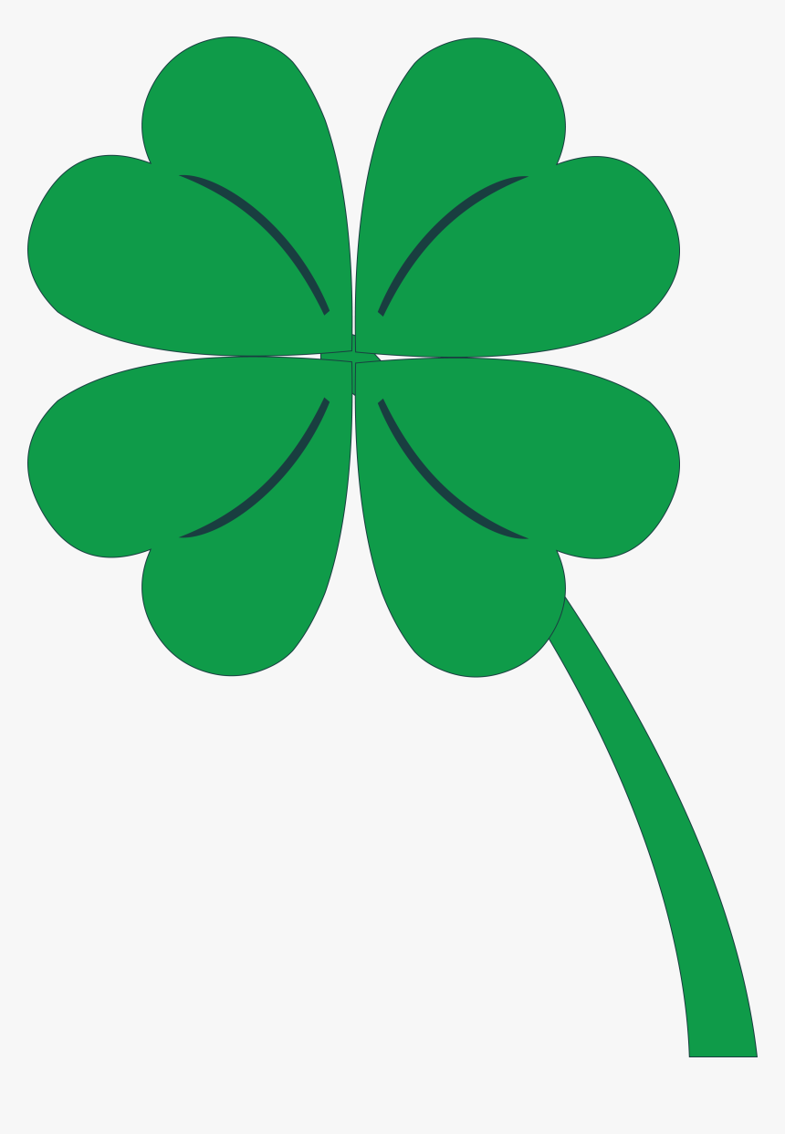 Four Leaf Clover Png - 4 Leaf Clover St Patricks Day Clipart, Transparent Png, Free Download