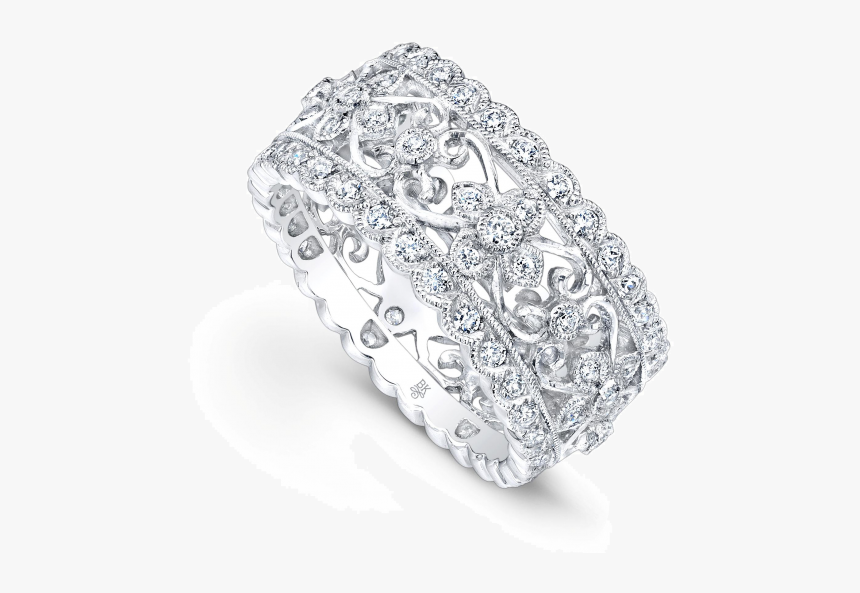 Floral Wedding Bands For Women, HD Png Download, Free Download