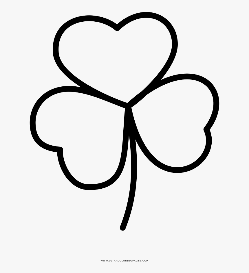 Four-leaf Clover Drawing Coloring Book - Vẽ Cỏ Ba Lá, HD Png Download, Free Download