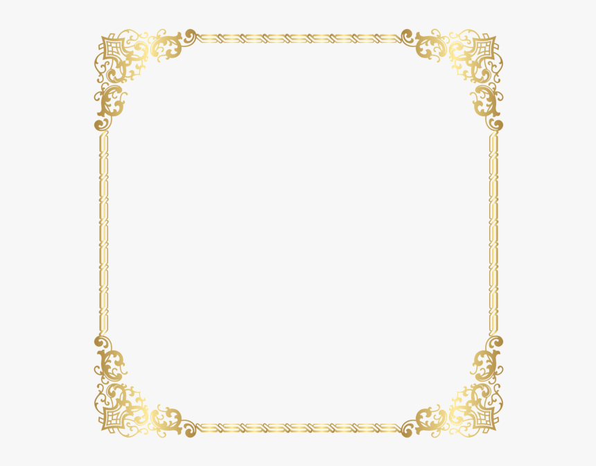 Transparent Gold Border - Golden Border Design Png, Png Download, Free Download