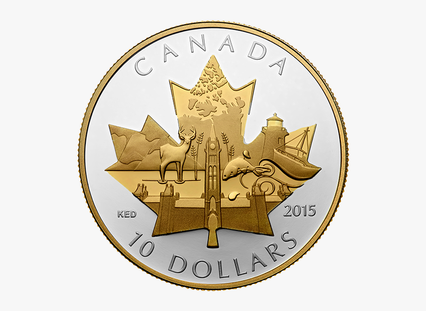 Canadian 10 Dollar Coin, HD Png Download, Free Download