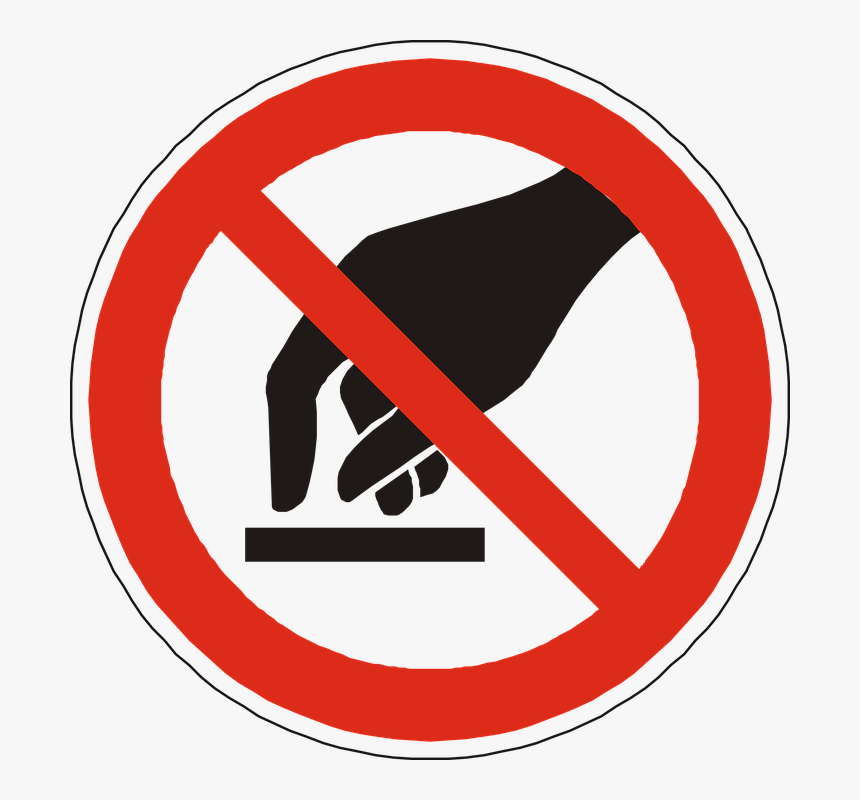 No Tocar, Prohibido, No Está Permitido, Signo, Símbolo - Do Not Touch Icon Png, Transparent Png, Free Download