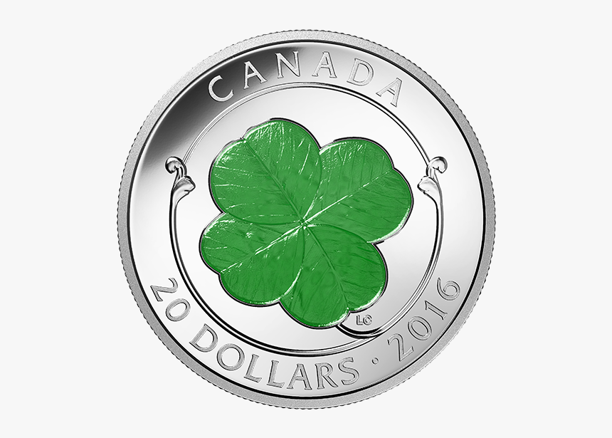 Four Leaf Clover Silver Coin, HD Png Download, Free Download