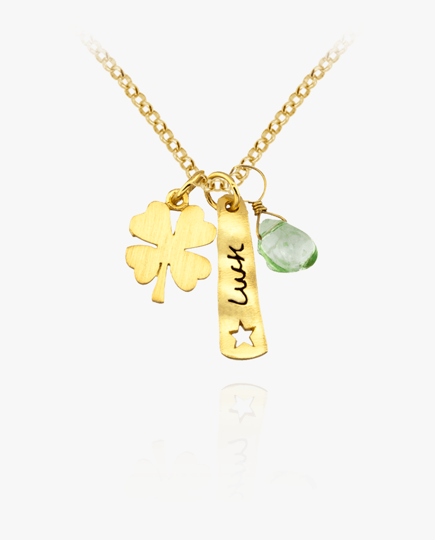 Luck Pendant With Four Leaf Clover Charm - Locket, HD Png Download, Free Download