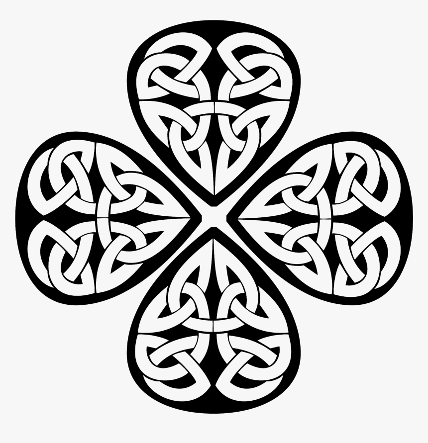 Clip Royalty Free Stock Four Leaf Clover Black And, HD Png Download, Free Download