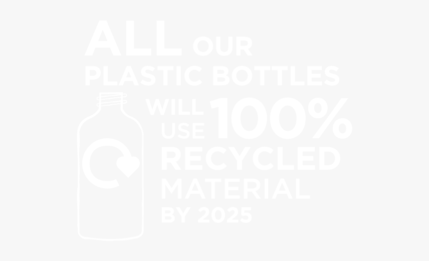 All Our Plastic Bottles Up To 200ml Are 100% Recycled, HD Png Download, Free Download