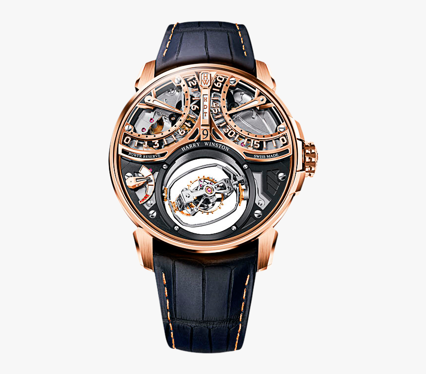 Intricate Watch Face With Two Half Circles And A Full - Harry Winston Baselworld 2018, HD Png Download, Free Download