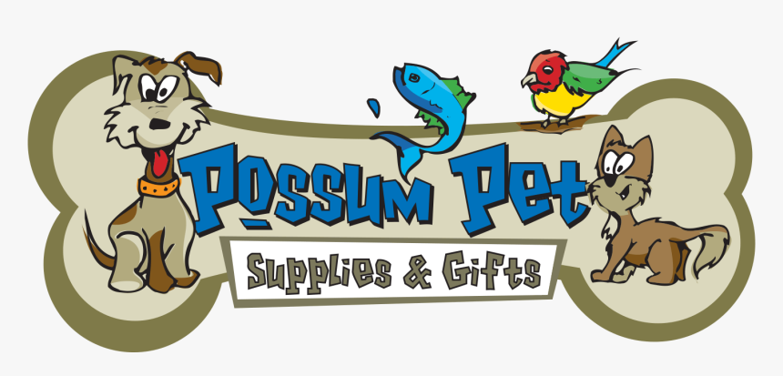 Possum Pet Supplies & Gifts Logo - Cartoon, HD Png Download, Free Download