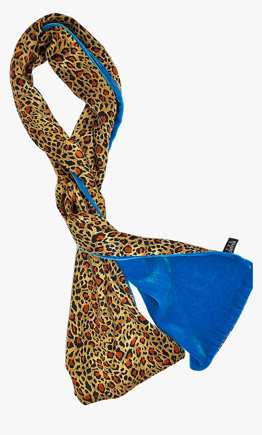 Lovejoy Electric Blue Velvet & Cheetah Print Oblong - Day Dress, HD Png Download, Free Download