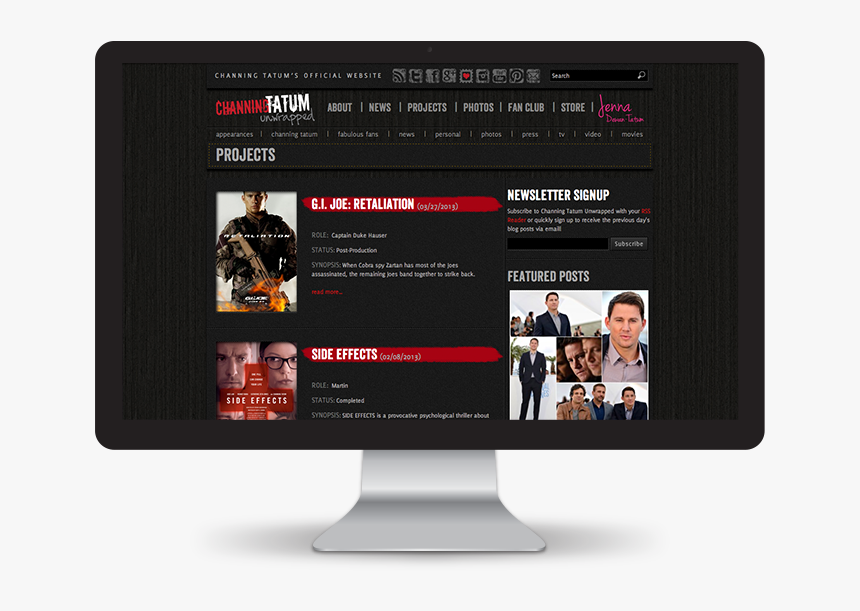 Channing Tatum Unwrapped Website - Led-backlit Lcd Display, HD Png Download, Free Download