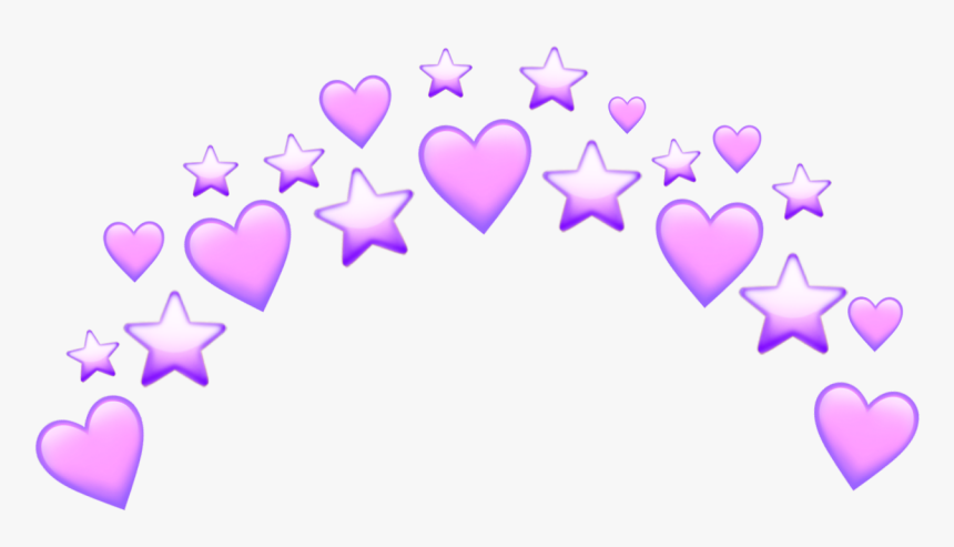 #heart #heart #pink #purple #stars #star #tumblr #crown - Heart, HD Png Download, Free Download