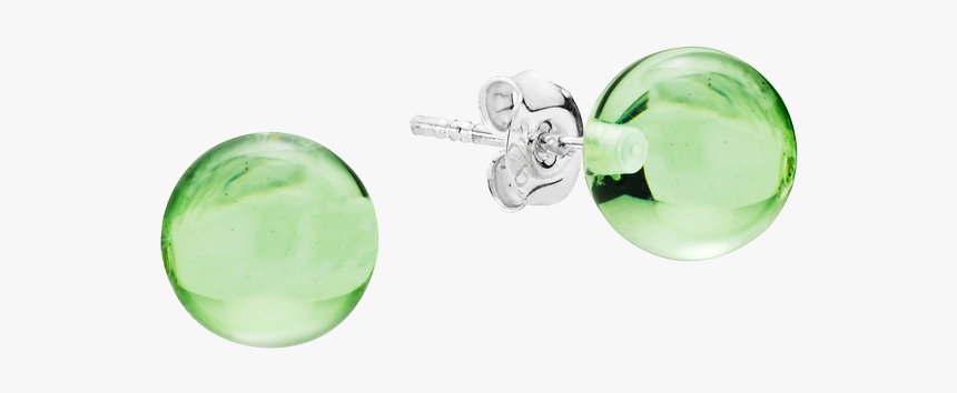 Aurora Green Amber And Silver Earrings - Crystal, HD Png Download, Free Download