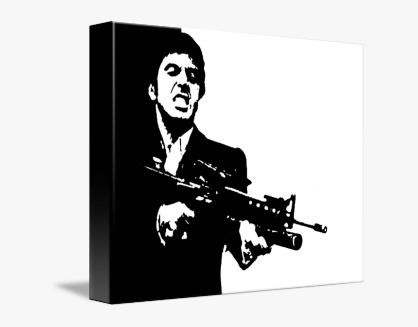 Svg Black And White Download Scarface Cult Classic - Scarface Movie Poster, HD Png Download, Free Download