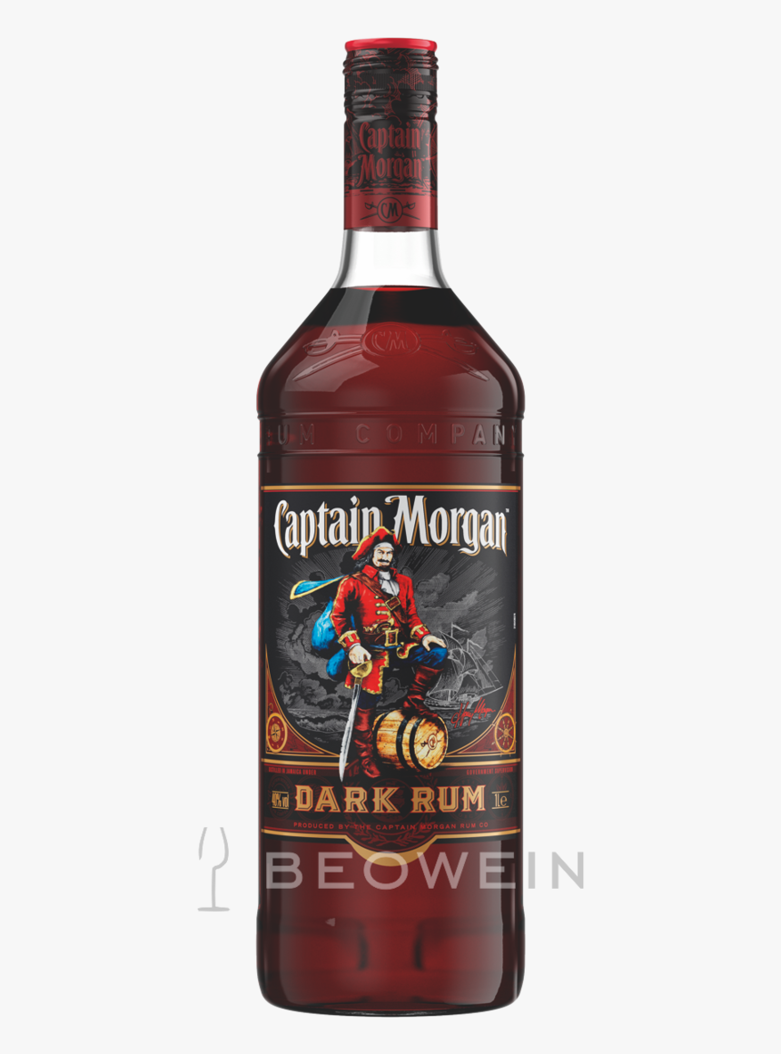 Captain Morgan Dark Rum 1 Litre, HD Png Download, Free Download