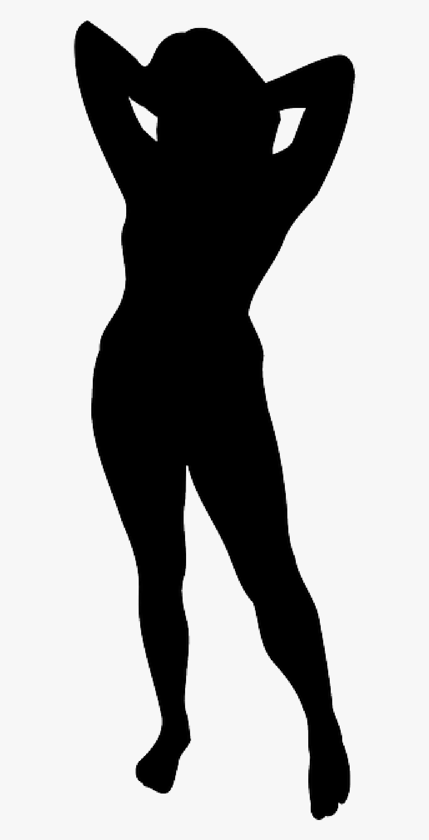 Black Woman Silhouette , Png Download - Silhouettes Woman Public Domain ...