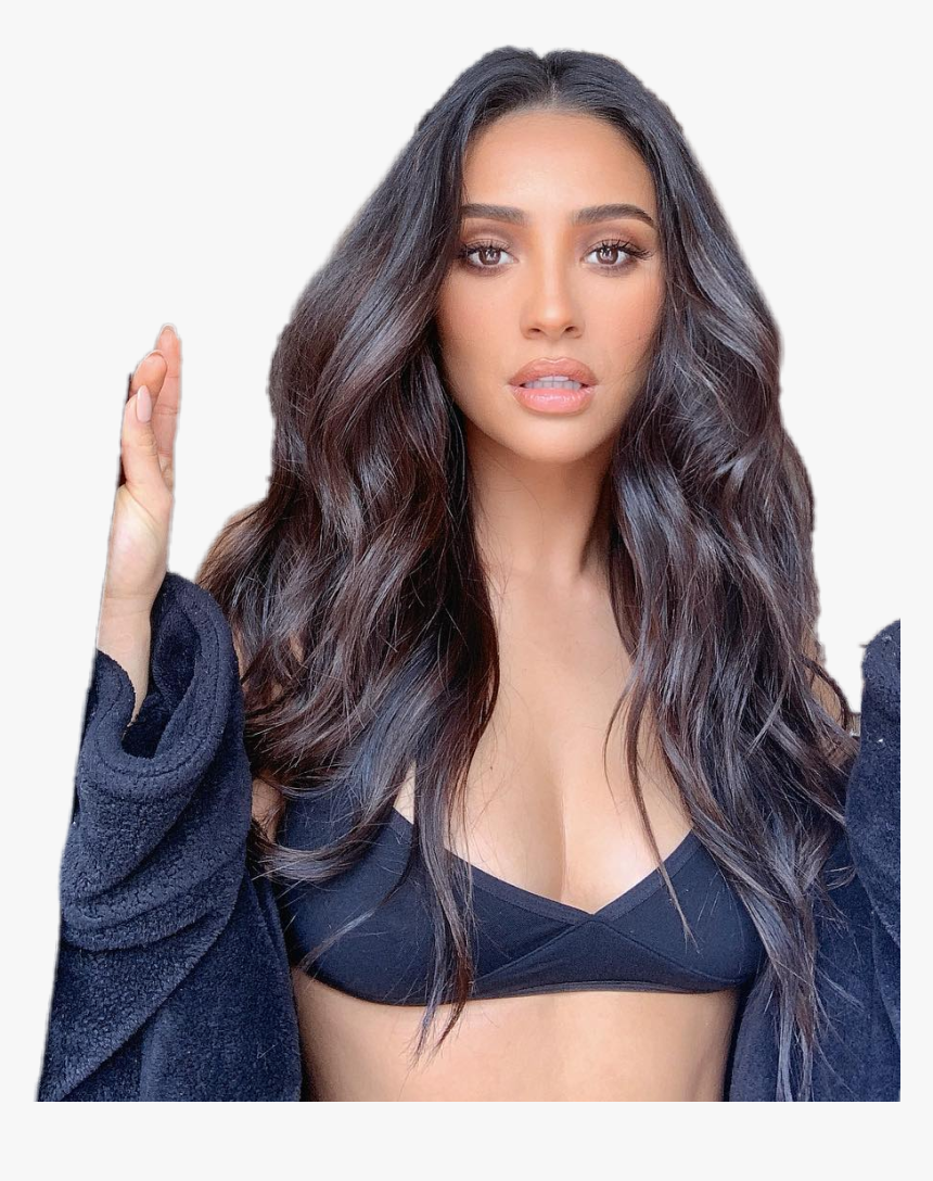 #shaymitchell #pll #emilyfields #adorable - Black Hair Balayage On Brown Skin, HD Png Download, Free Download