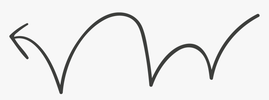 Left Arrow Long Twist Tail Doodle - Arch, HD Png Download, Free Download