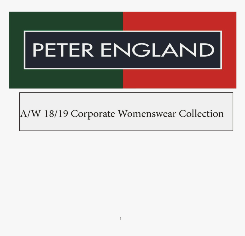 Peter England Logo Png Background - Carmine, Transparent Png, Free Download