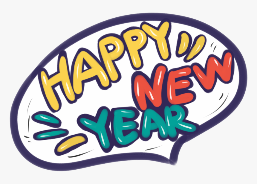 Transparent Happy New Year Banner Clipart - Cartoon New Year Designs, HD Png Download, Free Download