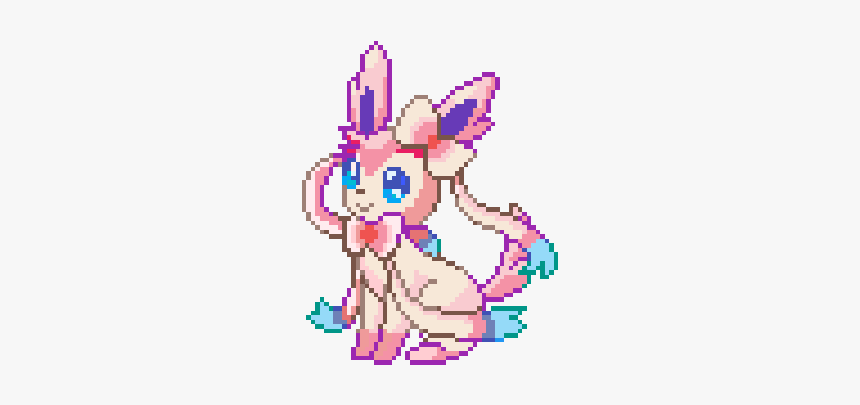 Pixel Art Pokemon Sylveon, HD Png Download, Free Download