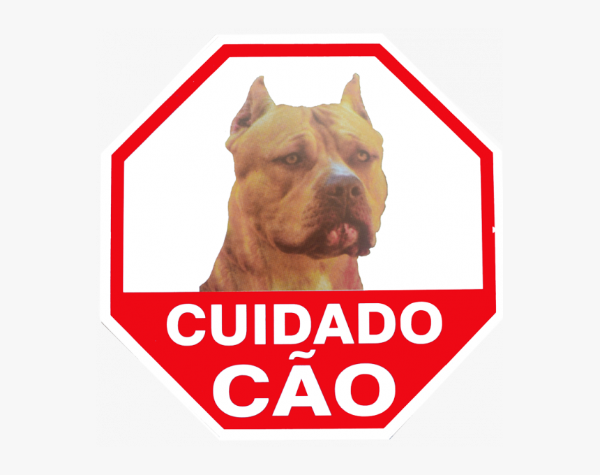 Placa Advertência Cão Pit Bull - Cartel Cuidado Con El Perro, HD Png Download, Free Download