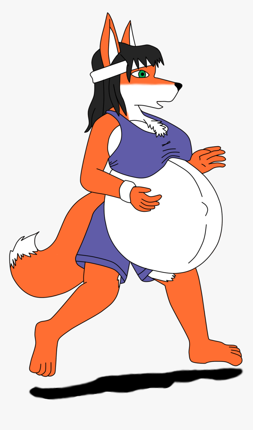 Kylie Jogging, Pregnant [in Color ] Clipart , Png Download - Cartoon, Transparent Png, Free Download