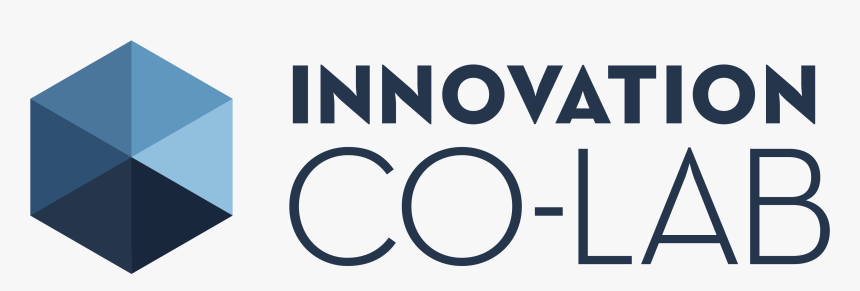 Innovation Co-lab Hexagon Logo In Blue, With Text - Innovation Co Lab Logo, HD Png Download, Free Download