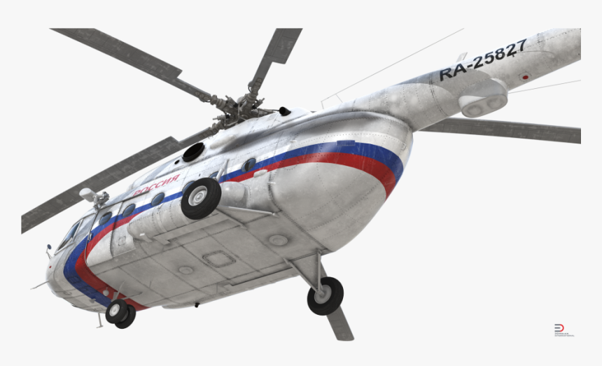 Mil Mi-8 Hip Russian Medium Transport Helicopter 3d - Russian Helicopters Transparents, HD Png Download, Free Download
