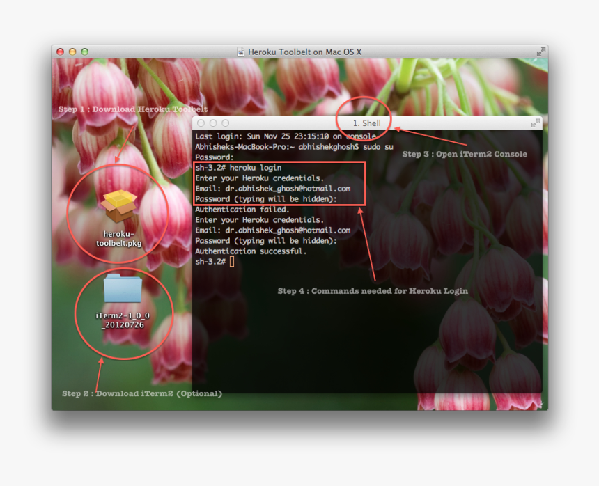 Heroku Toolbelt On Mac Os X , Png Download - Tulip, Transparent Png, Free Download