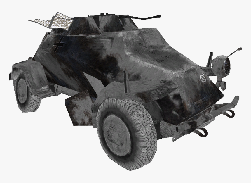 222 Destroyed Winter Model Cod2 - Armored Car, HD Png Download, Free Download