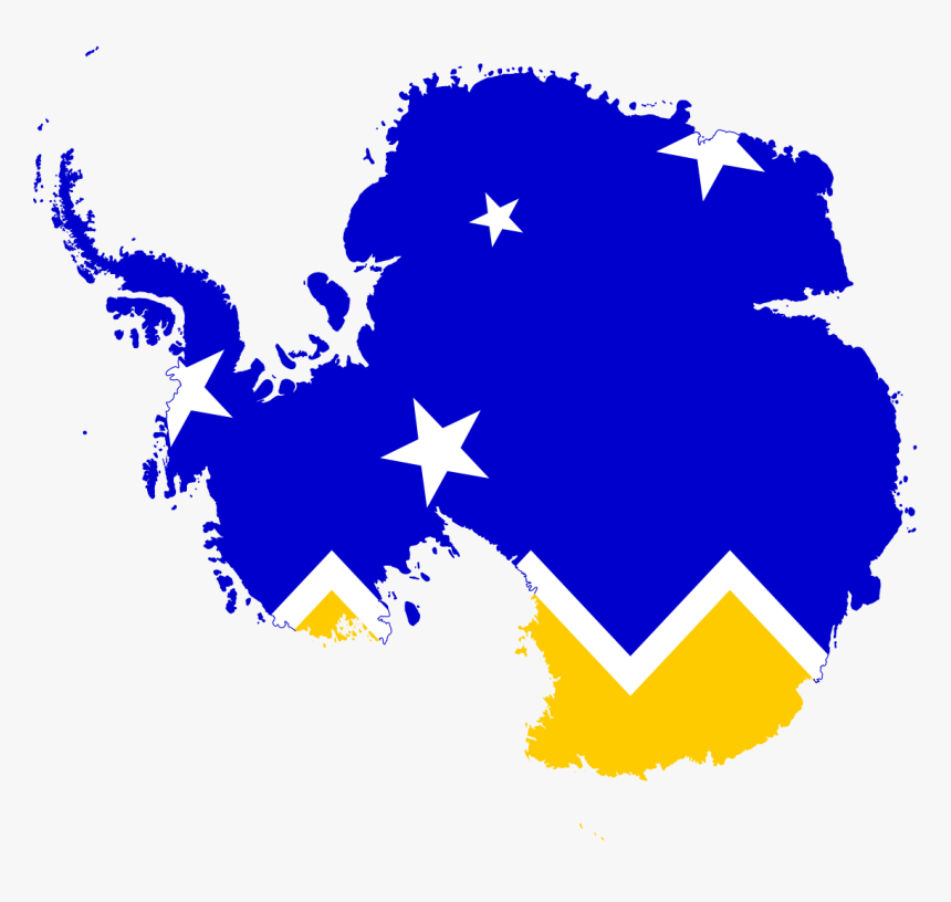 Flag Map Of Antarctica, HD Png Download, Free Download