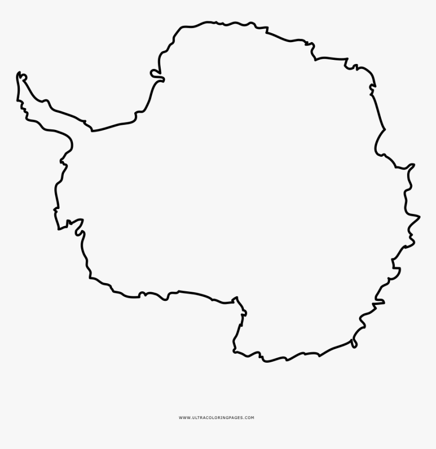 Antarctica Drawing Page - Line Art, HD Png Download, Free Download