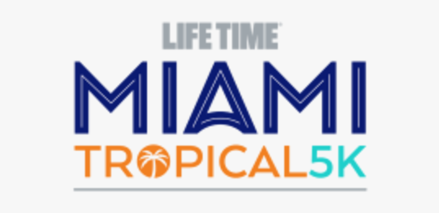 Life Time Miami Tropical 5k - Miami Marathon 2020 Logo, HD Png Download, Free Download