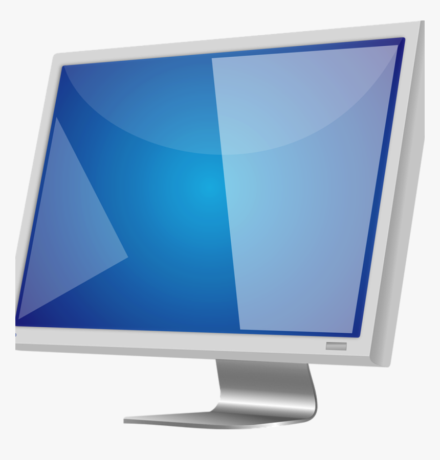 Computer Monitor Clipart Lcd Screen Free Vector Graphic - Monitor Vdu Visual Display Unit, HD Png Download, Free Download