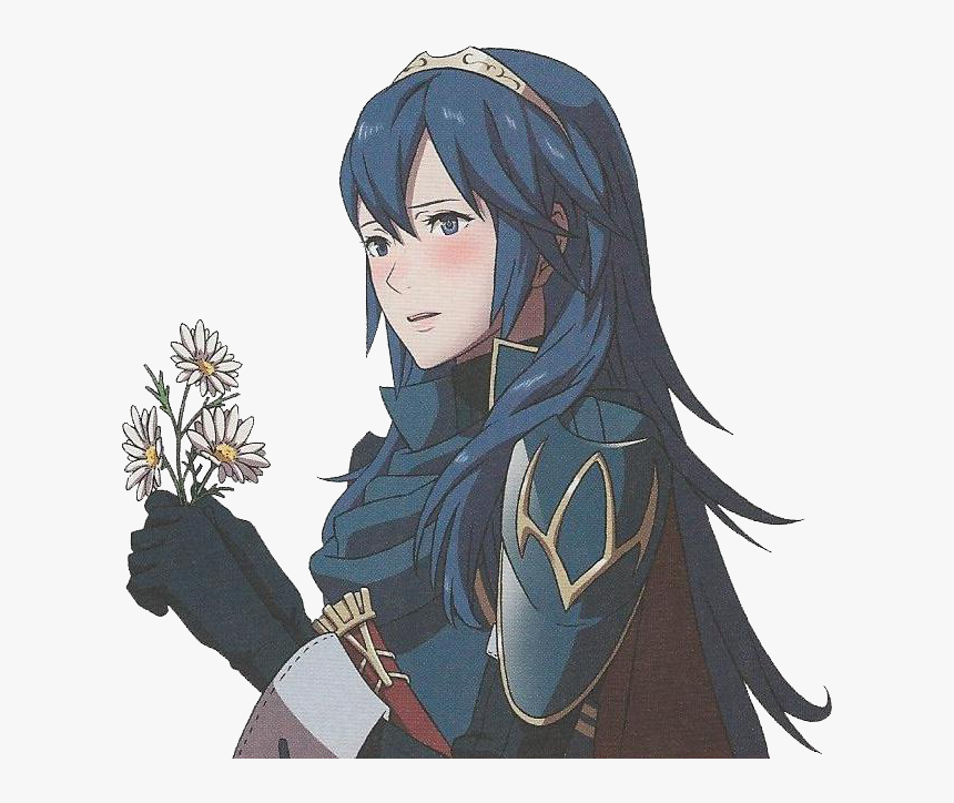 Png-lucina With Flowers // Fire Emblem Awakening - Lucina Fire Emblem Png, Transparent Png, Free Download