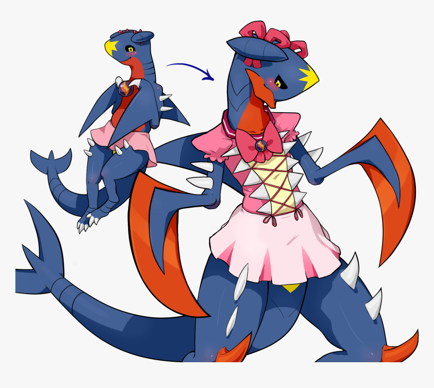 Resized To 47% Of Original - Pokemon Garchomp Female, HD Png Download, Free Download