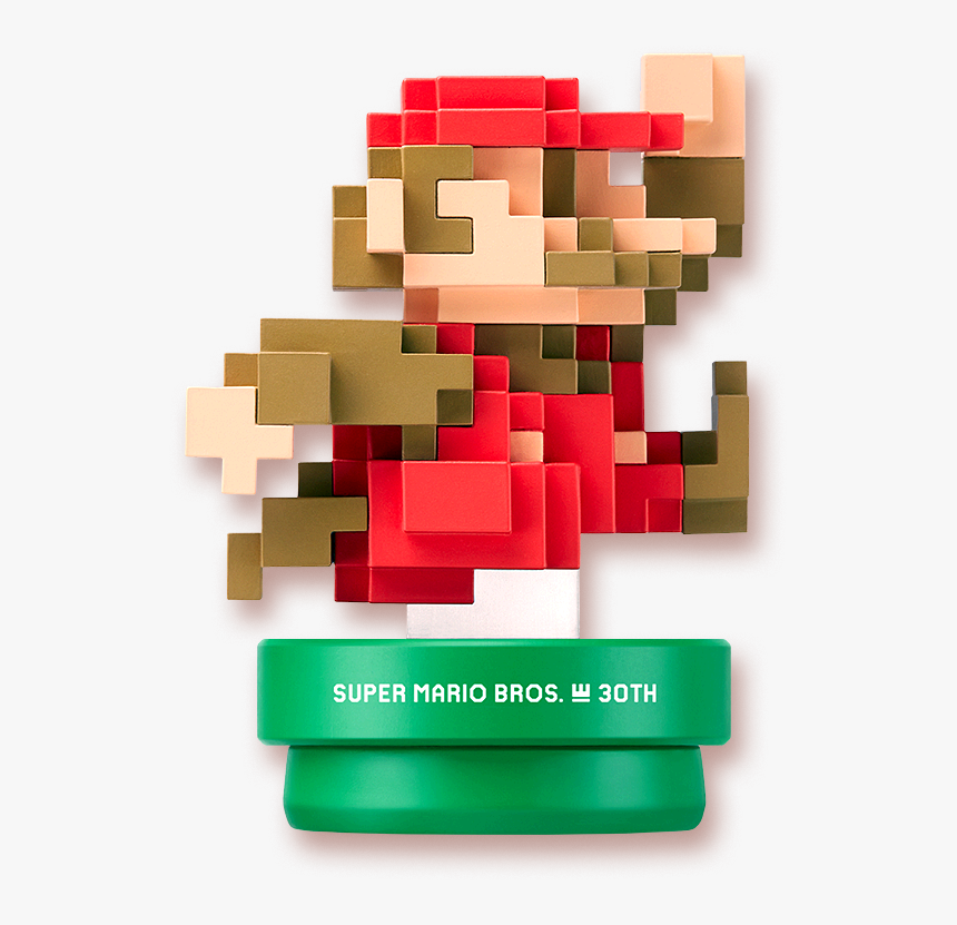 8 Bit Mario Amiibo , Png Download - Super Mario 30th Anniversary Amiibo, Transparent Png, Free Download