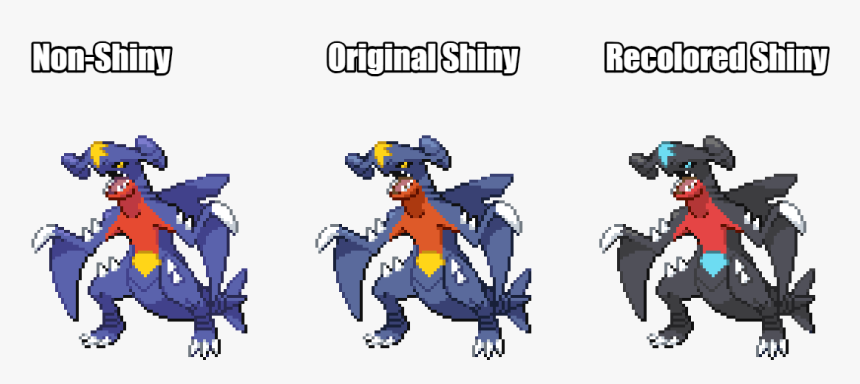 Shiny Garchomp Vs Normal, HD Png Download, Free Download