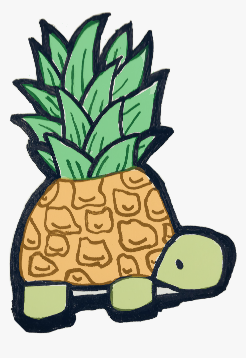 #turtle #pineapple #pineapplepen #cute #colored #kawaii, HD Png Download, Free Download