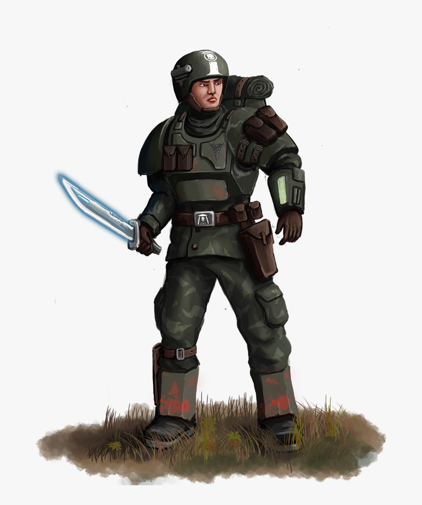 Warhammer K Imperial Guard Png - Warhammer 40k Imperial Guard Soldier, Transparent Png, Free Download