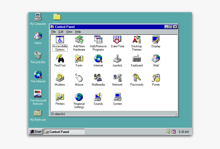 Windows 95 Window Png - Windows 98 Computer Transparent, Png Download, Free Download