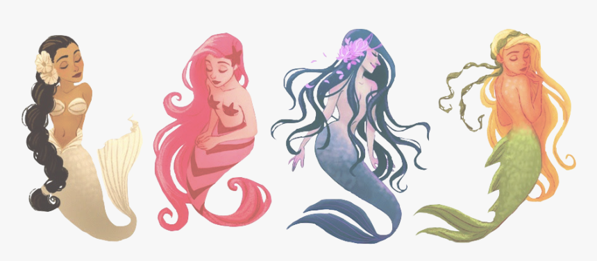 Drawing And Mermaids Image, HD Png Download, Free Download