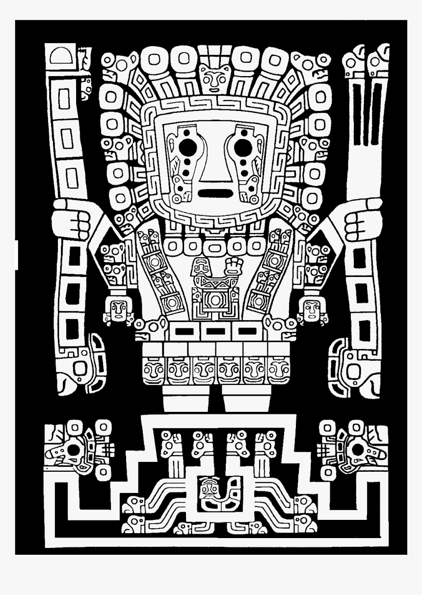 Transparent Aztec Pattern Png - Wiracocha Incas Png, Png Download, Free Download