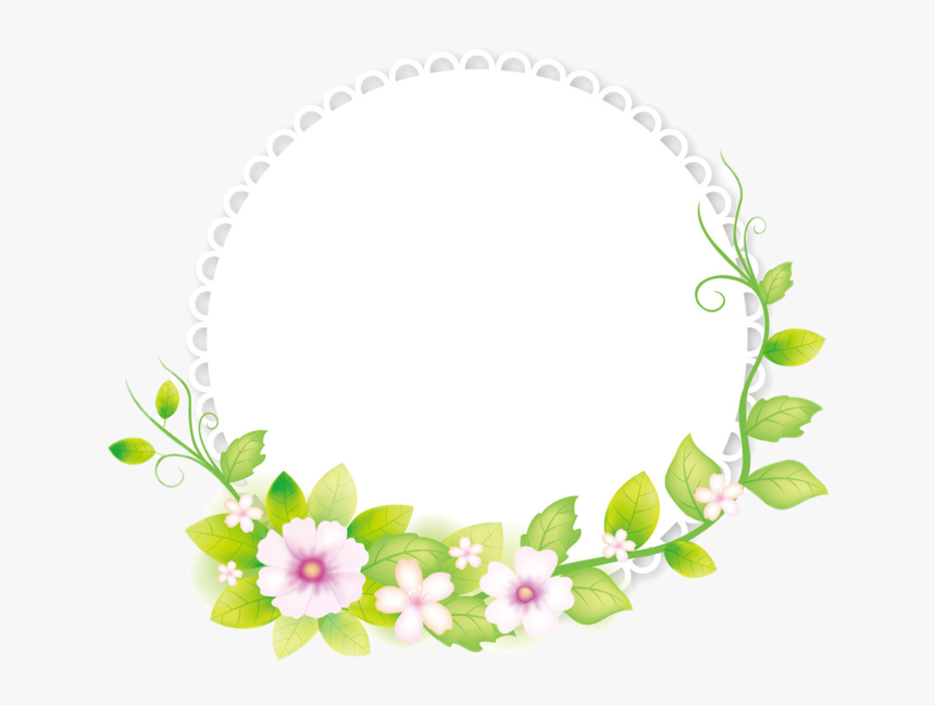 Flower Illustrator Frame Fresh Adobe Round Clipart - Transparent Background Flower Frame Png, Png Download, Free Download