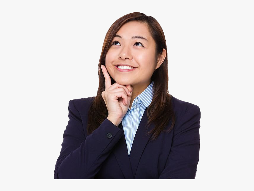 Deep Thinking Woman Png Image - Woman Thinking Png, Transparent Png, Free Download